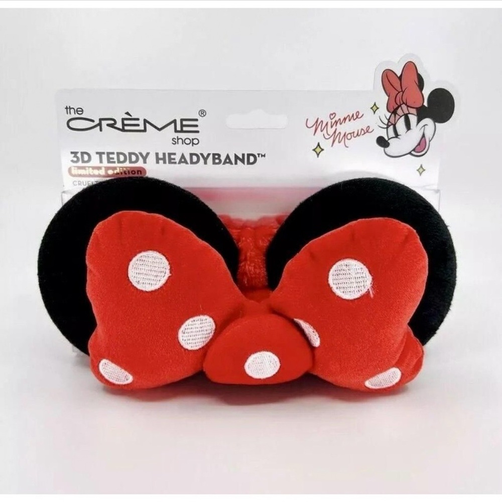 Disney Minnie Mouse Red & Black Polka Dot Bow Headband